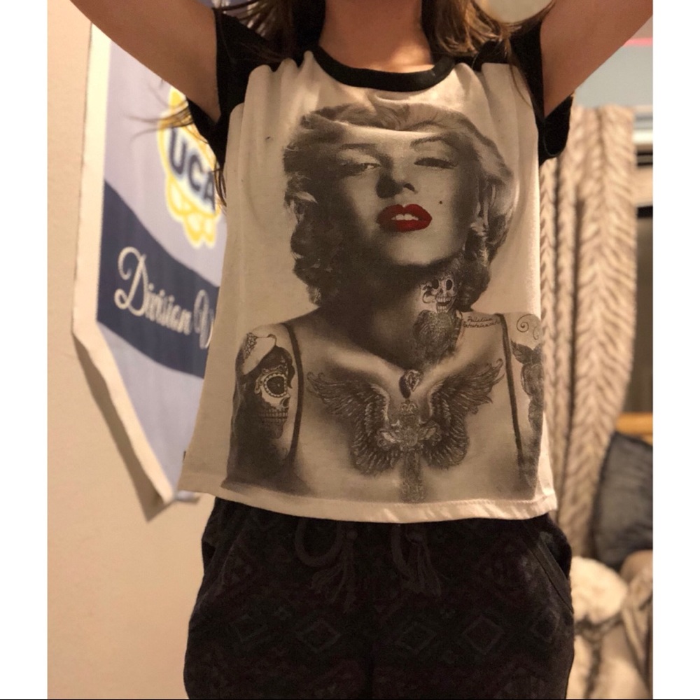 Punk edit Marilyn Monroe shirt